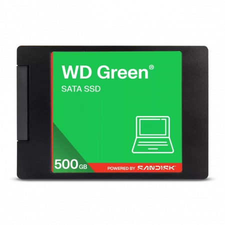 Твердотельный диск 500GB WD Green, 2.5", SATA III, [R/W - 545/510 MB/s] 3D-NAND (id 41079)