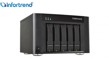 Платформа СХД Infortrend EonStor GSe Pro 200 5bay, High IOPS Solution, desktop cloud-integrated unified storage, including: Intel D1517, 2x4GB, 2x 10GbE SFP+, 2x 1GbE, 2x USB 3.1 Gen2, 2x USB 3.0, 2x host board slot(s), 1xPSU and 5x drive trays (id 34348)