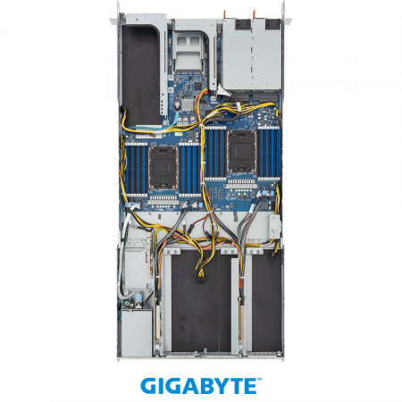 Gigabyte R183-SF2-IAL1 1U 2*LGA4677 up to 350W / 32*DDR5 RDIMM / 2*2.5 SAS/SATA/NVME / 6*FH Gen5 x16 + LP Gen4 x8 / IPMI 2.0 / OCP 3.0 Gen5 x16 / mDP / GPU support / 2*2700W / Rails (id 59642)
