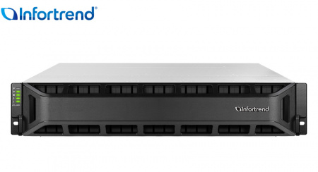 Платформа СХД Infortrend EonStor GS4025R02CBFD-8U32 (25x2.5, 2U, High IOPS, Dual Redundant Controllers incl: 4x4GB, 8x10Gb SFP+ ports, 4 FREE host board slots, 4x12Gb SAS ext ports, 2x (SuperCap+Flash/PSU 530W+FAN), Rackmount Kit) (id 34343)