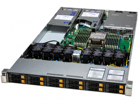 Supermicro SuperServer SYS-112H-TN / 1U / 1*LGA4710 up to 350W / 16*RAM / 8*2.5" SAS/SATA/NVME + 2*m.2 2280/22110 / 1*PCIe 5.0 x16 FHHL + 1*PCIe 5.0 x16 FHFL double-width slot + 1*PCIe 5.0 x16 AIOM slot (OCP 3.0 compatible) / 2*1200W / Rails / 1 Год гаран