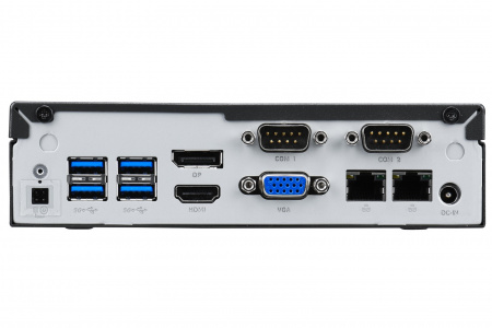Неттоп Shuttle DL30N Fanless PC / Intel N100 / no RAM (DDR5) / no SSD (M.2 2280) / Intel Graphics (VGA+HDMI+DP) / 2*COM-Port / 2*LAN / no WiFi / no BT / 65W ext / 1Y (id 59058)