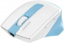 Мышь A4Tech Fstyler FG45CS Air2 голубой/белый оптическая 2000dpi silent беспров. USB для ноутбука 7but (FG45CS AIR2 USB (ICY BLUE)) (id 39999)