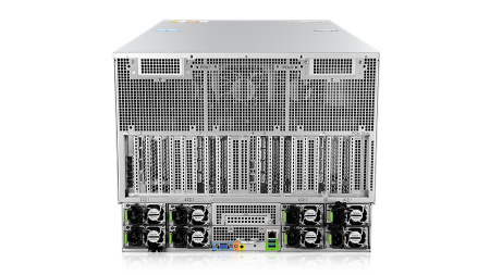 Серверная платформа Gooxi SY8108G-D12R-G4 8U-8GPU platform based on Gen4/5th with direct backplane, standard : 2* NVMe+ 8* SATA, TDP=350W, 32* DDR5 slots, support 13* PCle.slots:8* PCle5.0x16 GPU slots +1* PCle5.0x16 slts +1* PCle5.0x8 slots +1* PCle4.0x