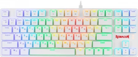Redragon Механическая клавиатура Anubis RU,RGB,белый,BT+2.4G,тонкая (id 54843)