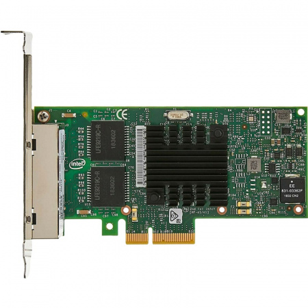 Сетевая карта Intel Ethernet Server Adapter I350-T4, 4 x Gbit Ports RJ-45, PCI-E x4, iSCSI, NFS, VMDq (I350T4V2BLK 936716) (id 10067)