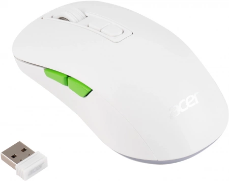 Мышь Acer OMR311 белый оптическая 2400dpi беспров. BT/Radio USB 7but (ZL.MCECC.034) (id 31738)