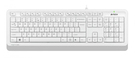 Клавиатура + мышь A4Tech Fstyler F1010 клав:белый/серый мышь:белый/серый USB Multimedia (F1010 WHITE) (id 39173)