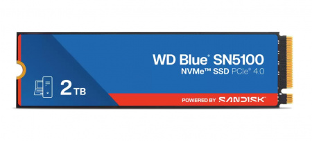 Твердотельный диск 2TB WD Blue SN5100, NVMe, M.2 2280, PCI-E 4x4 [R/W - 7100/6700 MB/s] (id 40008)