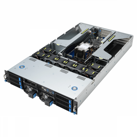 Серверная платформа ASUS 2U ESC4000A-E12-SKU1 LGA6096 up to 400W / 12*DDR5 RDIMM / 2*2.5 SAS/SATA/NVMe + 2*3.5 SAS/SATA/NVMe + 2*3.5" SAS/SATA / 2*GbE BASE-T / 2*USB 3.2 / VGA / 2*2600W (id 41257)