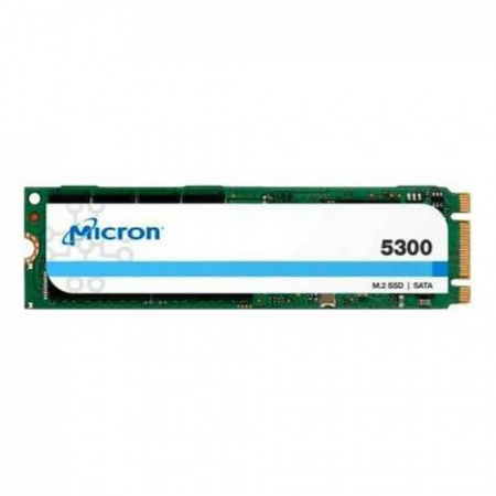 Твердотельный накопитель/ Micron SSD 5300 PRO, 240GB, M.2(22x80mm), SATA3, 3D TLC, R/W 540/310MB/s, IOPs 67 000/40 000, TBW 657, DWPD 1.5 (12 мес.) (id 38015)