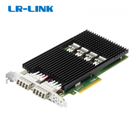 Сетевая карта LR-Link NIC PCIe x8 Multimode 4 X 10Gb SFP+ SR Dual-way Bypass Ethemet Network Adapter Intel XL710 BM1 (id 41059)