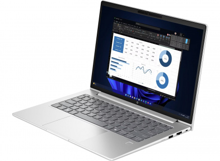 Ноутбук HP ProBook 440 G11 Intel Ultra 7 155U / 16GB DDR5 / 512GB SSD / 14" 1920x1200 IPS, 300nit, AntiGlare, 45% NTSC / Intel Graphics / LAN / WIFI / BT / TPM / FingerPrint / CamFHD / 56Wh / Backlit Keyboard / No OS / Silver / 1 год гарантии (id 37711)