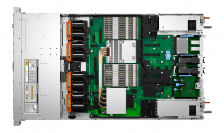 Dell PowerEdge R6715 4B HP2 ( 4x3.5"SAS\SATA, RC5, 2*PCIx16 LP) no ( CPU, MEM, HDDs, PSU, OCP, BOSS) H965i Front, IDRAC10 Enterprise 17G, Bezel, Sliding Rails (id 59702)