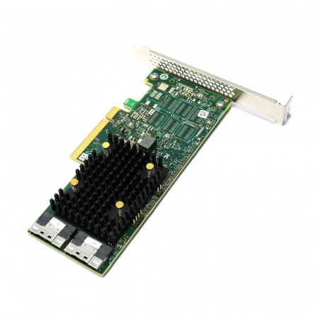 Контроллер Broadcom/LSI 9500-16i SGL (05-50077-02) (PCIe v4 x8 LP) Tri-Mode SAS/SATA/NVMe 12G HBA, 16port(2*int SFF8654), 3816 IOC, RTL, 1 year (id 26064)